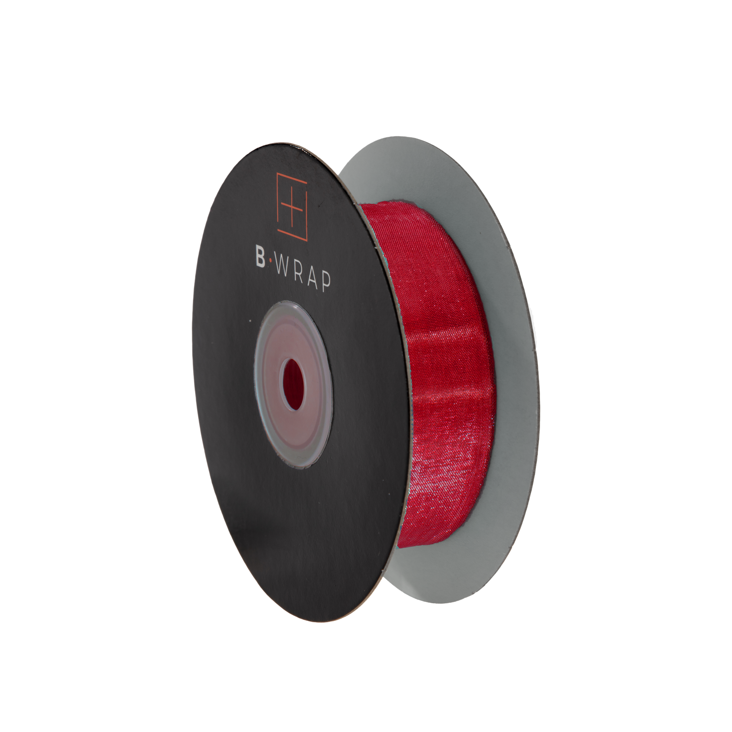 Cut Edge Organza 25mm X 50mtrs Dark Red