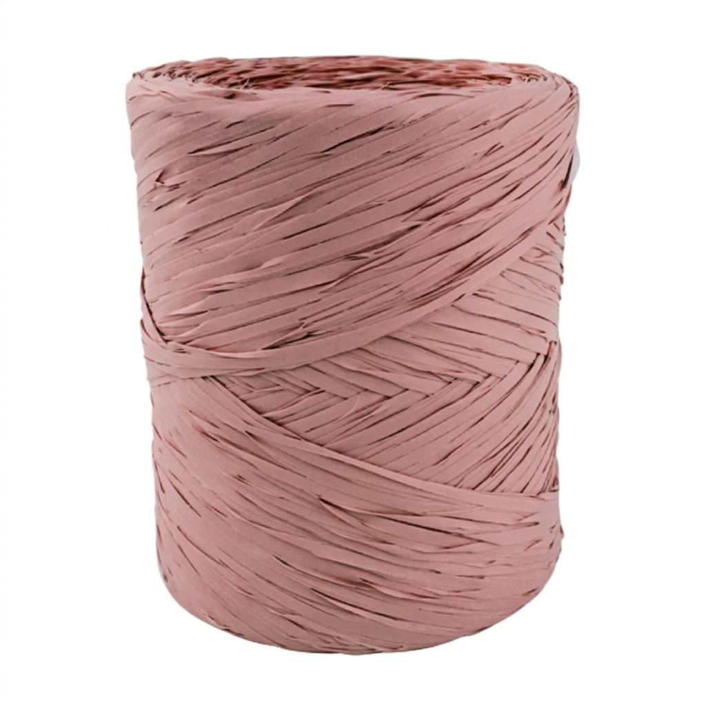Poly Raffia 5mm X 200mtrs Dusky Pink