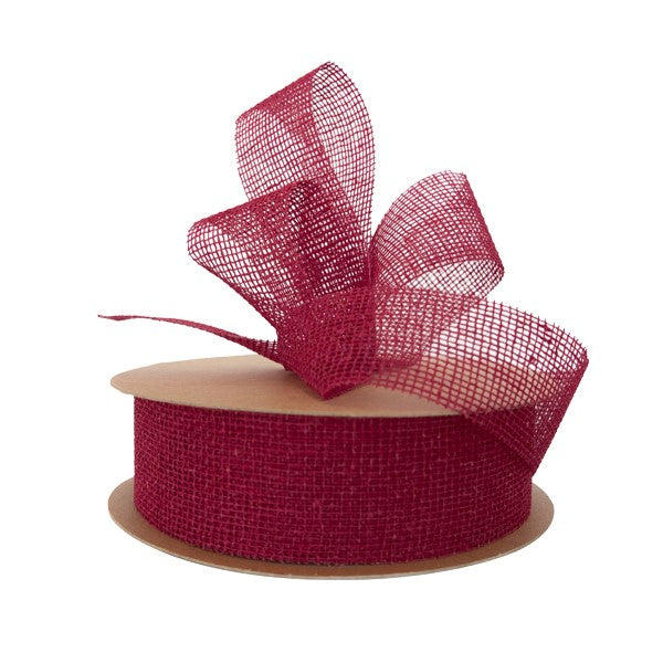 Cotton Raw Mesh 40mm X 20m Dk Red