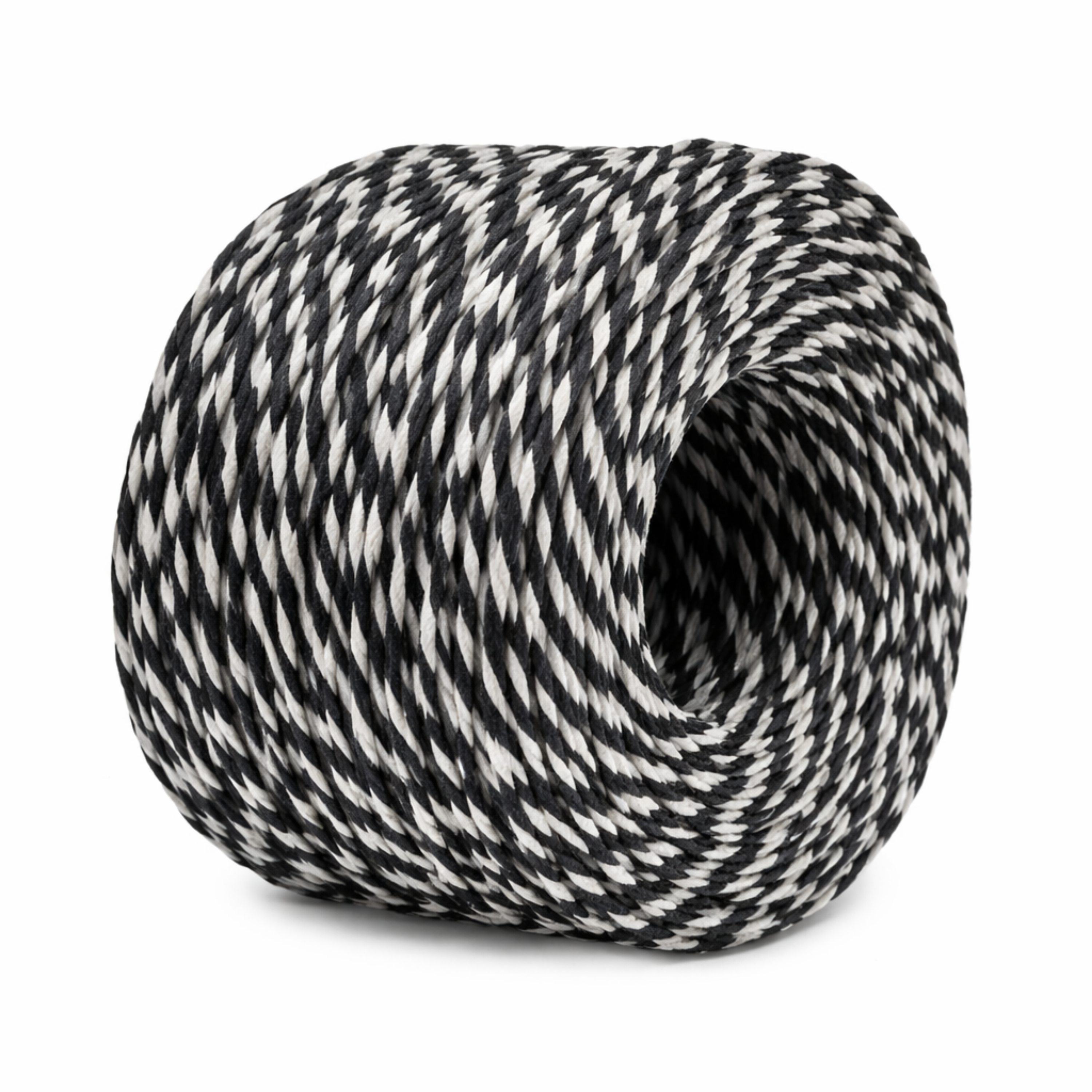 Two Tone Paper Twine 2mm x 100mtrs Blk/Whi