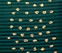 Grosgrain Gold Dots Hunter Green 20mm X 20mtrs